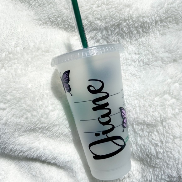 Customizable Butterfly Starbucks Cold Cup - Picture 9 of 16